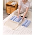 thumbnail image 7 of Travel Packing Organizers, 3 Piece Compression Packing Cubes for Travel, Lightweight Travel Compression Bags for Packing, Durable Suitcase Organizer Bags Set, Blue Fabric Clothing, 7 of 7
