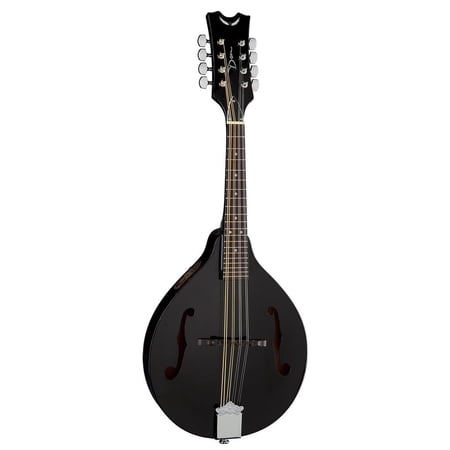 Dean Tennessee A Style Acoustic-Electric Mandolin, Classic Black, TNAE CBK