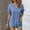 Blue, variant on Only Moment Womens Shirts Short Sleeve V Neck Bark Wrinkled Cloth Short Sleeve Shirts Casual Chiffon Blouses Flowy Lace Hem Boho Clothing Trendy 2026 Womens Blouses Casual Blue,S