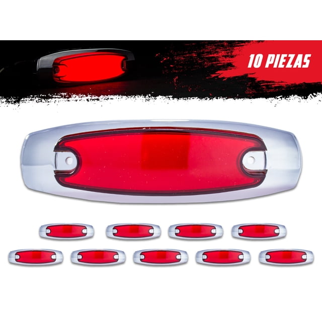Set De Plafones Laterales TUNELIGHT-RENOVATIO 10 Pzas Con Luz Gel Roja