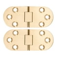 thumbnail image 1 of 2 Sets 180 Degree Folding Flip Top Hinge With Screws, Rustproof Round Edge Brass Flap Hinge For Folding Table Sewing Machine, 1 of 8