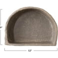thumbnail image 3 of Creative Co-Op Paper Mache Half Moon Wall Shelf, Gray, 3 of 4