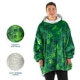 thumbnail image 2 of Bare Home Plush Sherpa Wearable Blanket - Fluffy & Soft - Lightweight - Adult, Dinosaur, 2 of 7