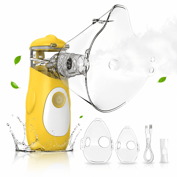 Portable Ultrasonic Humidifier - 0.5-5μm Cool Mist, 3 Adjustable Levels, 8H Battery, Ultra-Quiet (<30dB) – Relief for Dry Air, Allergies & Congestion