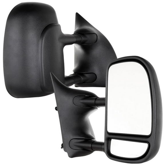 Perfit Zone Miroirs de Remorquage Côté Gauche et Droit pour 99-07 F-250 F-350 F-450 F-550 SUPER DUTY, 00-05 Excursion MANUAL, Noir LH RH Conducteur Passager