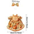 thumbnail image 3 of Fall Porch Goose Outfit Pumpkin Dress Goose Costume for Outdoor Lawn Decor | for 23" Lawn Plastic/Cement Statue, with Basket, Courtyard Garden Patio Yard Decoration, 3 of 6