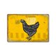 thumbnail image 1 of Pintura en hojalata retro de gallos y gallinas, fondo de granja, mural decorativo sin marco para pared, 1 of 6