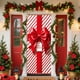 thumbnail image 1 of Adornos navideños, regalos navideños, cortina navideña de 35 x 71 pulgadas, decoración navideña para puerta y pared, festival, fiesta, poliéster., 1 of 8