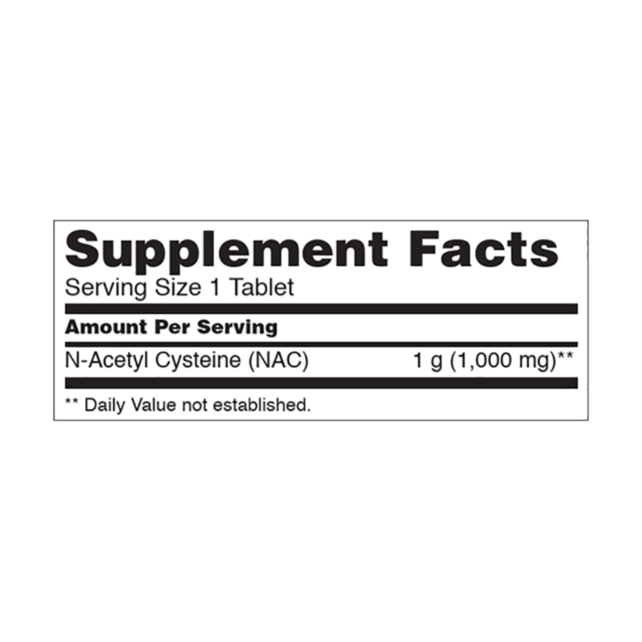 NOW Suplementos NAC (N-acetilcisteína) 1000 mg, Protección contra Radicales Libres, 120 Comprimidos