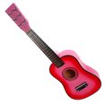 thumbnail image 3 of KAKOWELY Guitar Prop Pink Wood Kids Musical Instruments For Home Decor Ornament 1 Set, 3 of 6