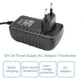 thumbnail image 4 of Ac/Dc 12V 2A 24W Supply Adapter Transformer For 5050 3528 Led Strip Light Eu Plug, 4 of 5