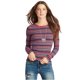thumbnail image 1 of Camiseta gráfica a rayas acanalada Aeropostale para mujer multicolor extragrande, 1 of 2