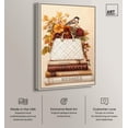 thumbnail image 2 of Little Bird with Fall Flowers Glam Canvas Fashion Art Print by Art Remedy, Silver Frame, 10 x 15, 2 of 7