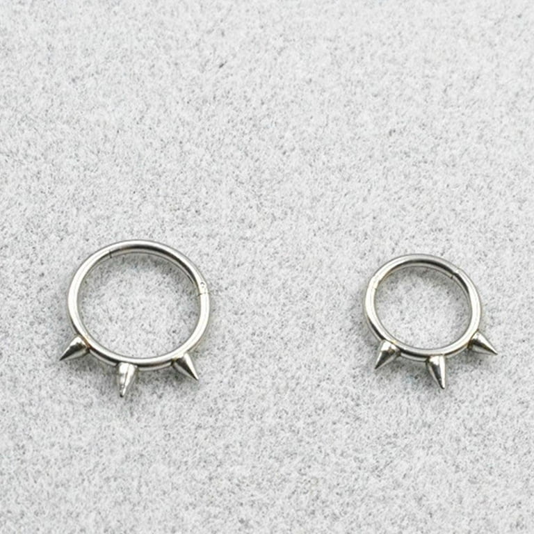 Amazon.com: Lucky angel J Shape Nose Pin Crystal Nostril