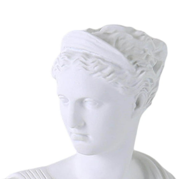 serony Diana Head Statue Bust greek figurine ornament Resin Greek Mythology Nordic Art portraits statue collectible Decor Sculpture White