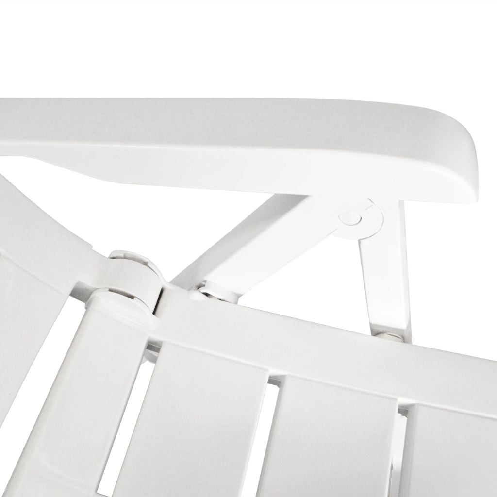Kepooman Outdoor Garden Folding Arm Chair for Yard Patio, Set of 4, White Kepooman Outdoor Garden Folding Arm Chair for Yard Patio, Set of 4, White