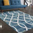 thumbnail image 2 of Allstar Rugs Blue Thunder Modern & Contemporary Rectangular Accent Rug, 2 of 11