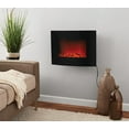 thumbnail image 3 of Konwin 22'' Freestanding or Wall Mounted Fireplace, Black, 3 of 5