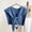Dark Blue, variant on Sweaters for Women Plus Size Sweater Shawl Wraps for Women Solid Color Knitted Knotted Shawls Winter False Collar Cape Shoulder Tops Fashion Wrap Women Sweaters for Fall