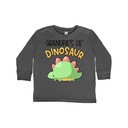 

Inktastic Grandpa s Lil Dinosaur with Cute Stegosaurus Gift Toddler Boy or Toddler Girl Long Sleeve T-Shirt