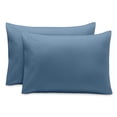 thumbnail image 1 of Juego de fundas de almohada Bare Home colección Premium 1800 cierre tipo sobre tamaño Queen azul corona 2 unidades, 1 of 6