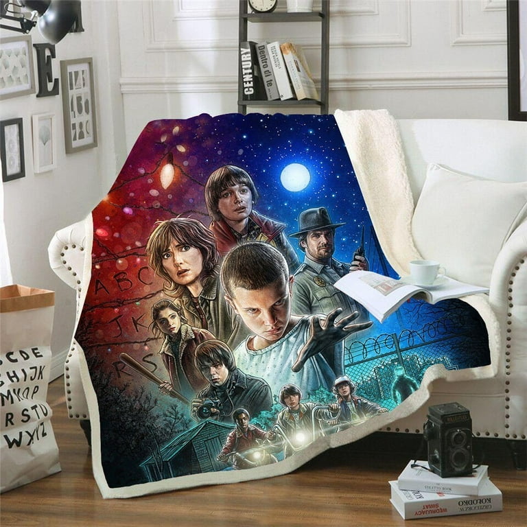Stranger Things Halloween Decor Double Layer Blanket Kids Throw Blanket