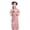 v#19Pink71, variant on Baby Girls Dress Knee-Length Floral Pattern Cheongsam Clothing Short Sleeve Collar For Beach Lounging Casual Playwear,Hot Pink,10/120