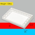 thumbnail image 2 of MEEDEN: 18-Well Porcelain Artist Paint Palette - 8x5.5" Rectangle Mixing Art Tray, White Glazed Surface Ceramic, Watercolor-Gouache-Acrylic-Oil Paints, 2 of 8