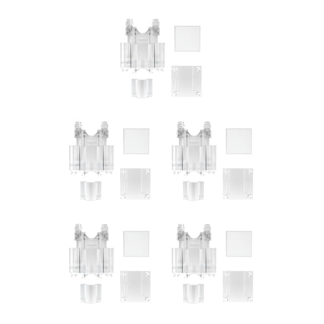 kurtrusly 1 Set ABS Aquarium Fish Tank Hanger Clamp Multi -Functional Fixed Clip Hose Filter Tube Holder Hose Holder Clear 5Set