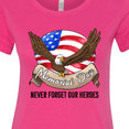 thumbnail image 4 of Inktastic Memorial Day Never Forget Our Heroes Bald Eagle Women's T-Shirt, 4 of 5