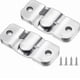 thumbnail image 1 of Heavy Duty Stainless Steel Z Clip Brackets for Wall Mounting Pictures and Mirrors, 4 Pack, Concealed Flush Mount Solution, 1 of 5