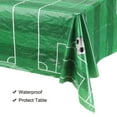 thumbnail image 3 of Uxcell 2Pcs Soccer Tablecloth, 54x108 inch Table Cover Plastic Green Grass, 3 of 7