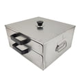 thumbnail image 4 of INTBUYING 2 Layer Stainless Steel Steamer Rice Roll Machine Rice Milk Furnace Cooking Rice Noodle Rolls Machine Steamed Vermicelli Roll Machine with 3 Drawer Tray and 1 Cleaner, 4 of 10