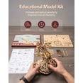 thumbnail image 4 of Kit de catapulta de madera ROKR DIY, rompecabezas de madera en 3D para adultos, kit de construcción de maquetas de ballista de madera, regalo con tallo para niños y niñas, 4 of 7