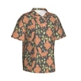 thumbnail image 2 of Uemuo Squirrel And Nuts Printed Regular Fit Short Sleeve Casual Hawaiian Shirt for Men,Aloha shirt,Tropical shirt,Floral print shirt,Vacation Beach shirt-, 2 of 9