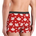 thumbnail image 5 of Fotbe Maple Leaves Men’s Total Support Pouch Boxer Briefs, X-Temp Cooling, Moisture-Wicking Underwear, Regular, Long-leg and Trunk-XX-Large, 5 of 9