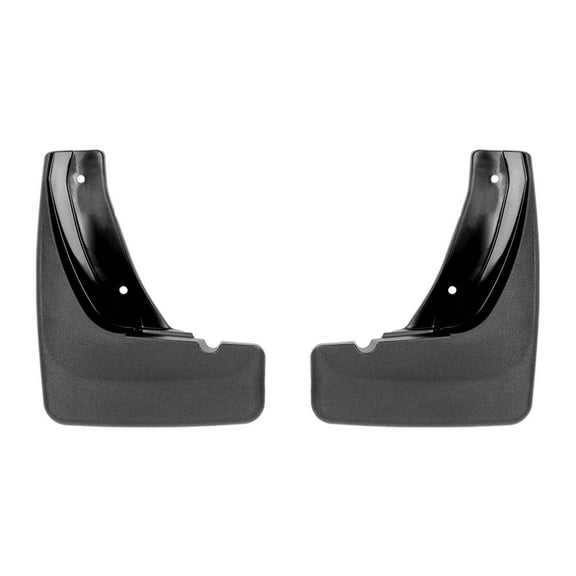 WeatherTech Custom No Drill Splash Guard MudFlaps compatible with 2022-2026 Hyundai Santa Cruz, Front Pair - Black