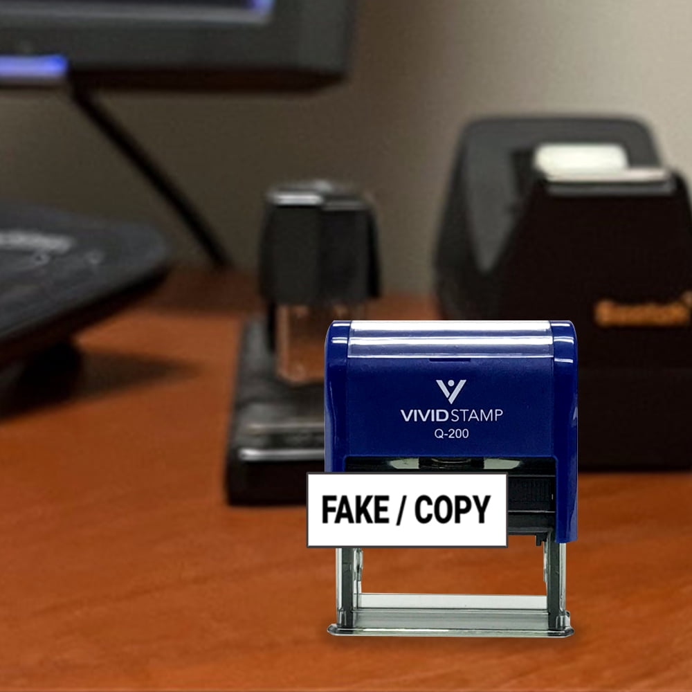 All Quality Fake/Copy Self-Inking Rubber Stamp (Black Ink) - Q-300