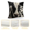 thumbnail image 4 of SHANXI  Print Throw Pillow Cover Black &amp; White Cow Spots Pattern Printed Farmhouse Cushion Case for Sofa Couch Linen 22x22in, 4 of 5
