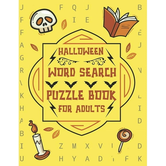 Halloween Word Search Puzzle Book For Adults: Large Print Word Search Activity Books (Paperback)