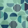 thumbnail image 1 of oneOone Georgette Viscose Light Mint Green Fabric Geometric Sewing Material Print Fabric By The Yard 42 Inch Wide, 1 of 4