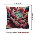 thumbnail image 4 of Creowell Chinoiserie Red Peony Floral Pillow Cover Peony Flower Teal Green and Red Decorative Throw Pillow Cushion Oriental Toile Chinoiserie Farmhouse Lumbar Accent Pillow 2pcs White, 4 of 7
