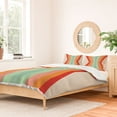 thumbnail image 2 of Society6 Retro Stripes Reflection II by Colour Poems Duvet + Pillow Shams Kit, 2 of 3
