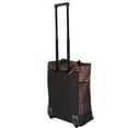 thumbnail image 5 of 20" Carry-on Rolling Luggage Bag,Print Shopping Bag Tote with Wheels,Portable Grocery Trolley Bag for Short Trips,Beach & Daily Use,Leopard - TF023, 5 of 6