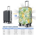 thumbnail image 2 of Luggage Cover Anti Scratch, Yellow Cute Parrot Plant Flower Elastic Suitcase Protector Fits 18-32 Inch Luggage, 2 of 2