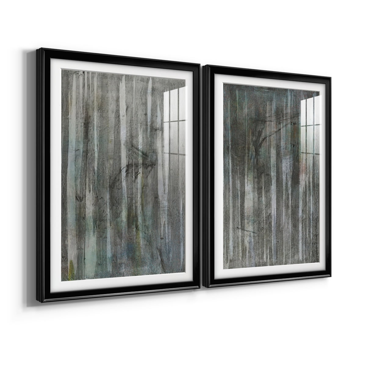 Wexford Home Birch Forest Abstracts I Premium Framed Print, 26.5" x 36.5" - Ready to Hang, Black (Set of 2)
