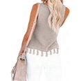 thumbnail image 4 of Women'S Summer Knit Tank Tops Racerback High Neck Sweater Vest, Dressy Casual Outfits Color XL, 4 of 8