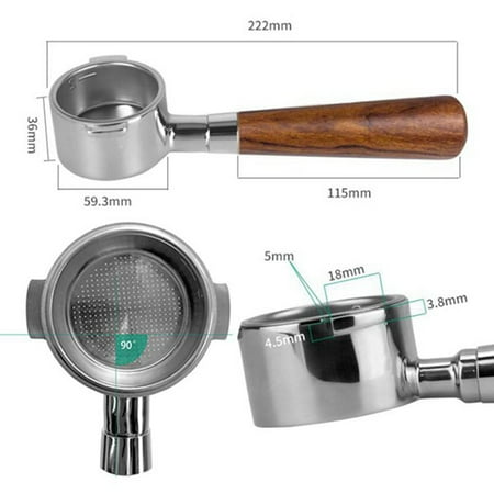 

Coffee Portafilter 51MM Coffee Bottomless Portafilter for EC200 EC221 EC0310 Filter Replacement Filter Basket Coffee Accessories