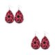 thumbnail image 1 of Qarigey Pendientes de gota de agua joyería adornan mujer cuero pendiente cumpleaños regalo tipo 7 tipo 7 2piezas Qarigey CBP318200, 1 of 6