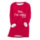 thumbnail image 2 of ICHUANYI liquidación mujer sudadera de lana gruesa manga larga estampado terciopelo cálido cuello redondo ropa interior Tops ICHUANYI WER202308175009, 2 of 3